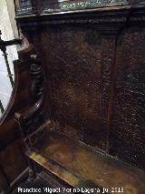 Catedral de Jaén. Coro. San Joaquín es expulsado. Asiento
